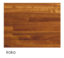 Plans de travail panneaux bois massif lamellé collé en iroko