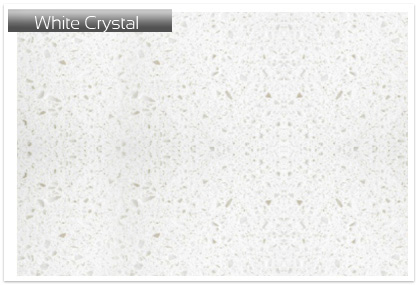 Plans de travail pierre quartz White Crystal